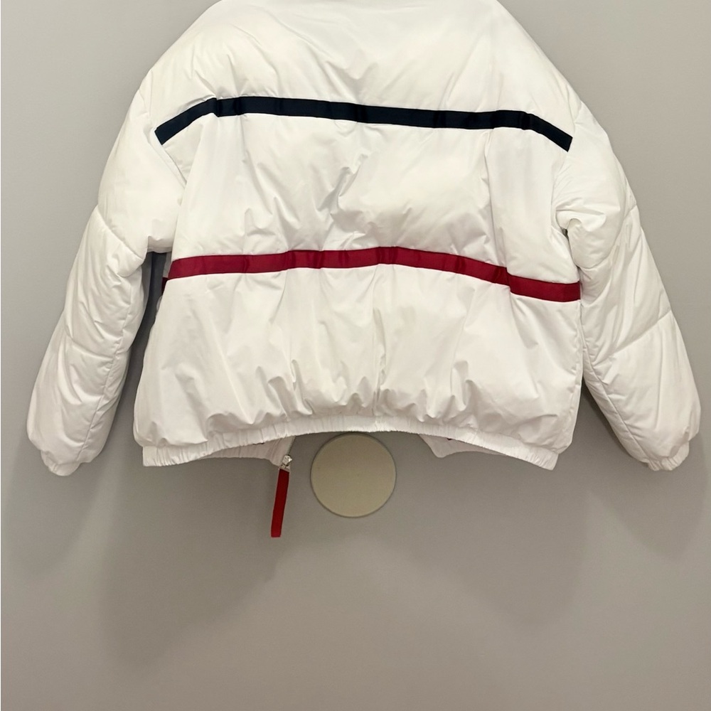 Tommy Hilfiger White Jacket with Red and Blue Stripes - Picture 3 of 16